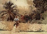 Winslow Homer The way to the market France oil painting artist